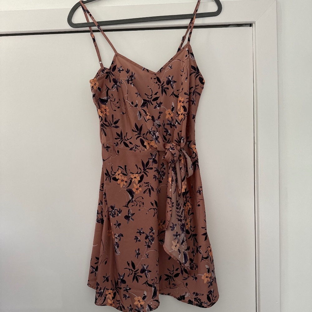 Express mauve floral dress
